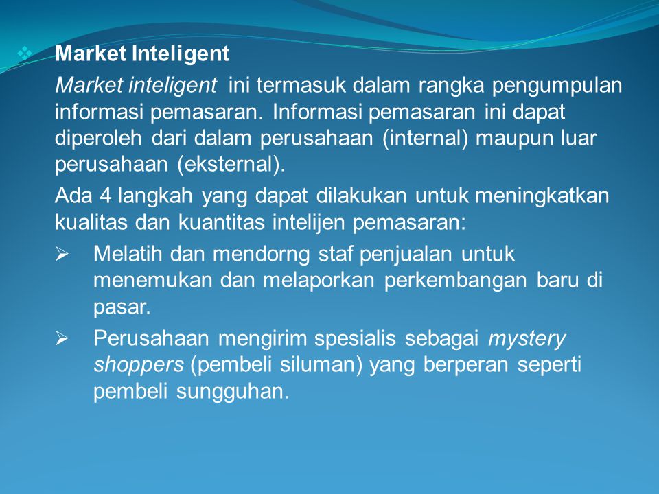 Market Inteligent