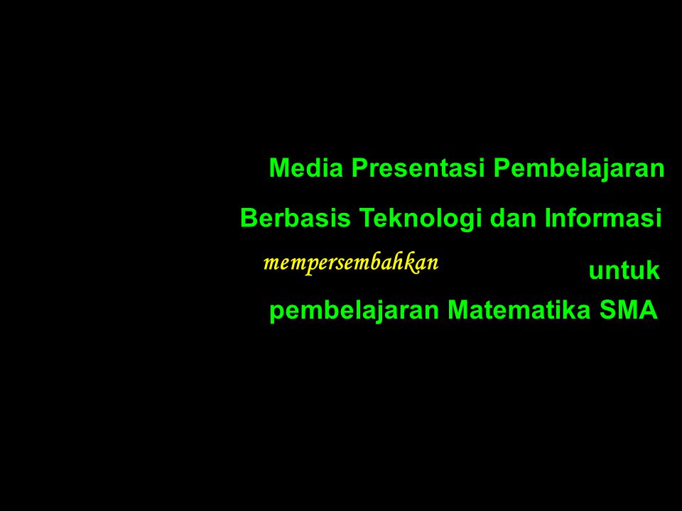 Media Presentasi Pembelajaran