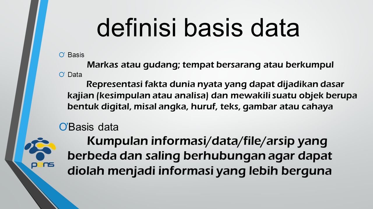 definisi basis data Basis data