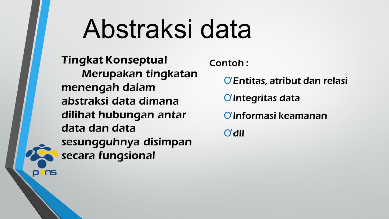 Abstraksi data Tingkat Konseptual