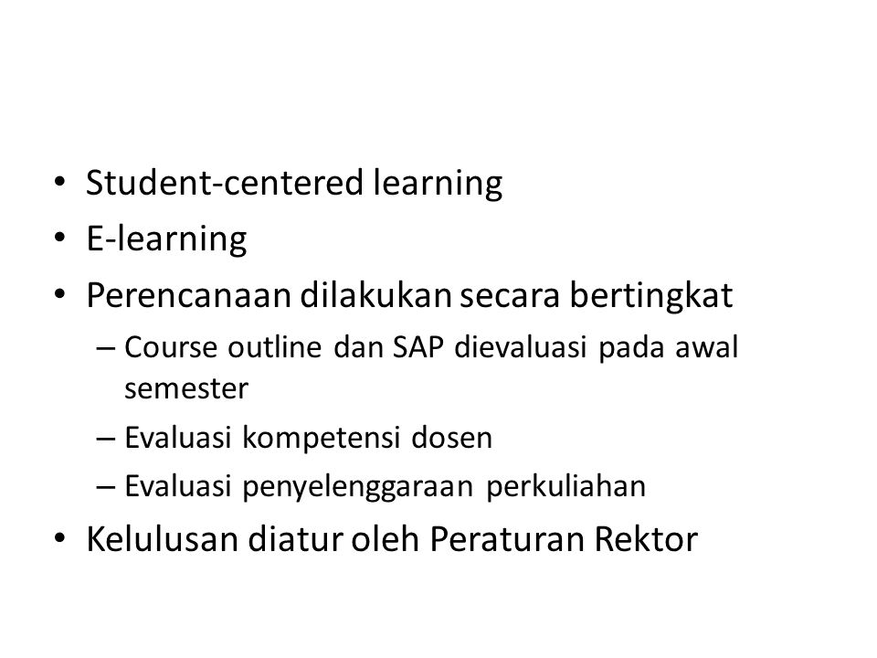 Student-centered learning E-learning