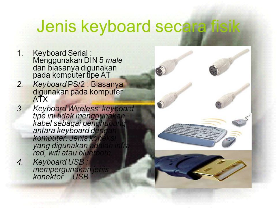 Jenis keyboard secara fisik