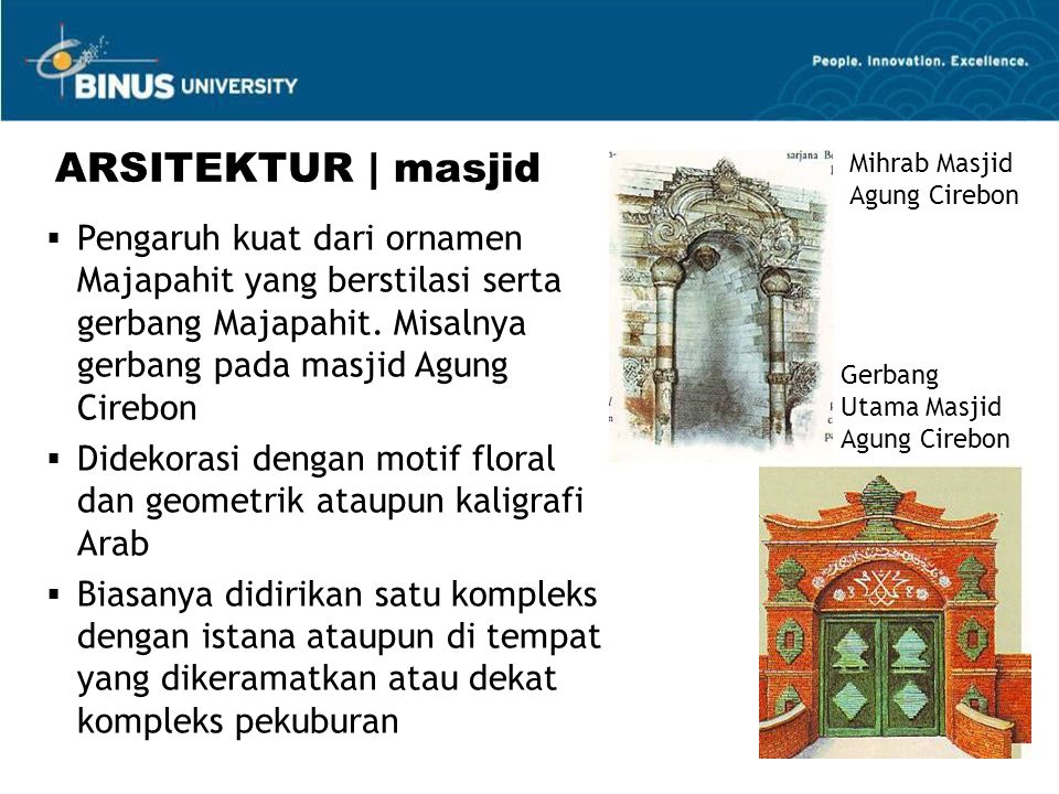 ARSITEKTUR | masjid Mihrab Masjid Agung Cirebon.