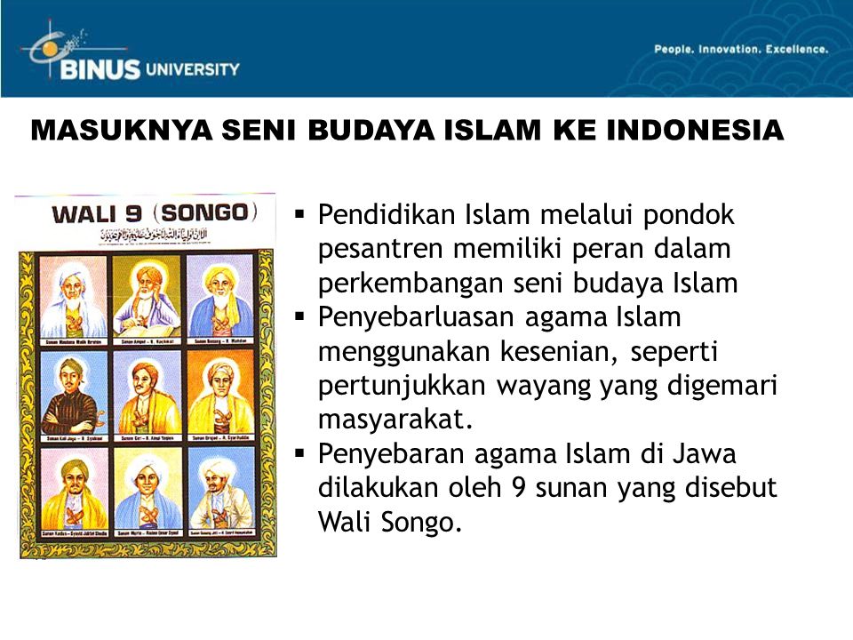 MASUKNYA SENI BUDAYA ISLAM KE INDONESIA