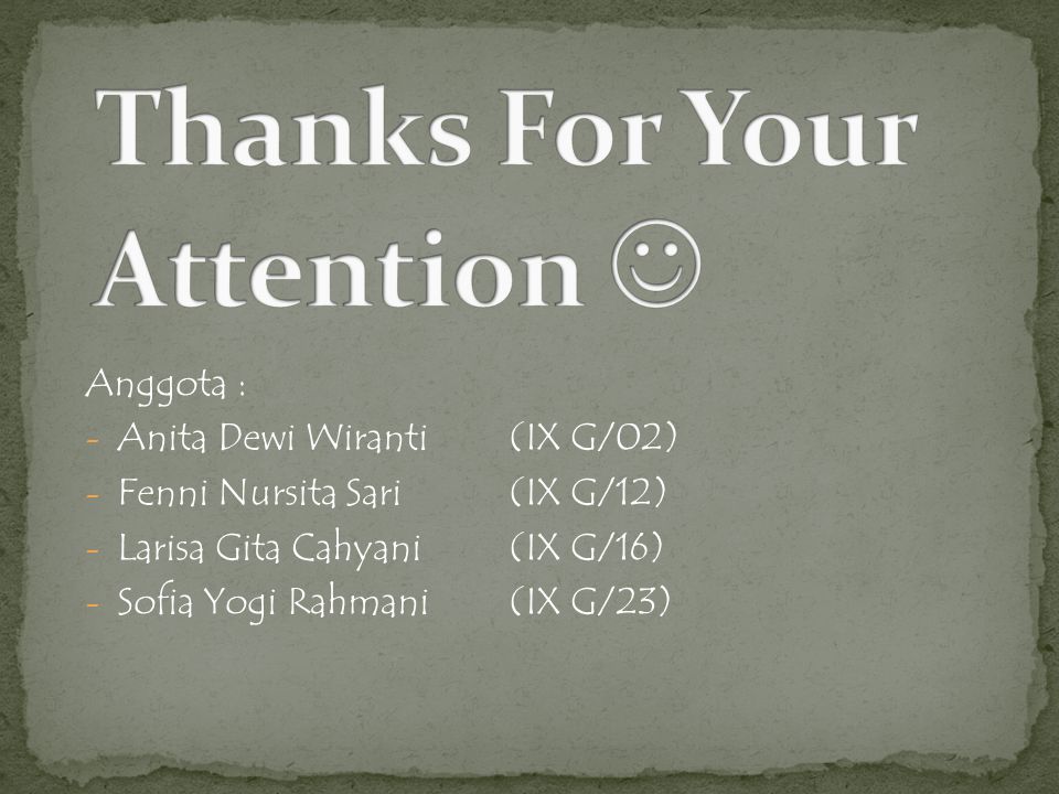 Thanks For Your Attention 