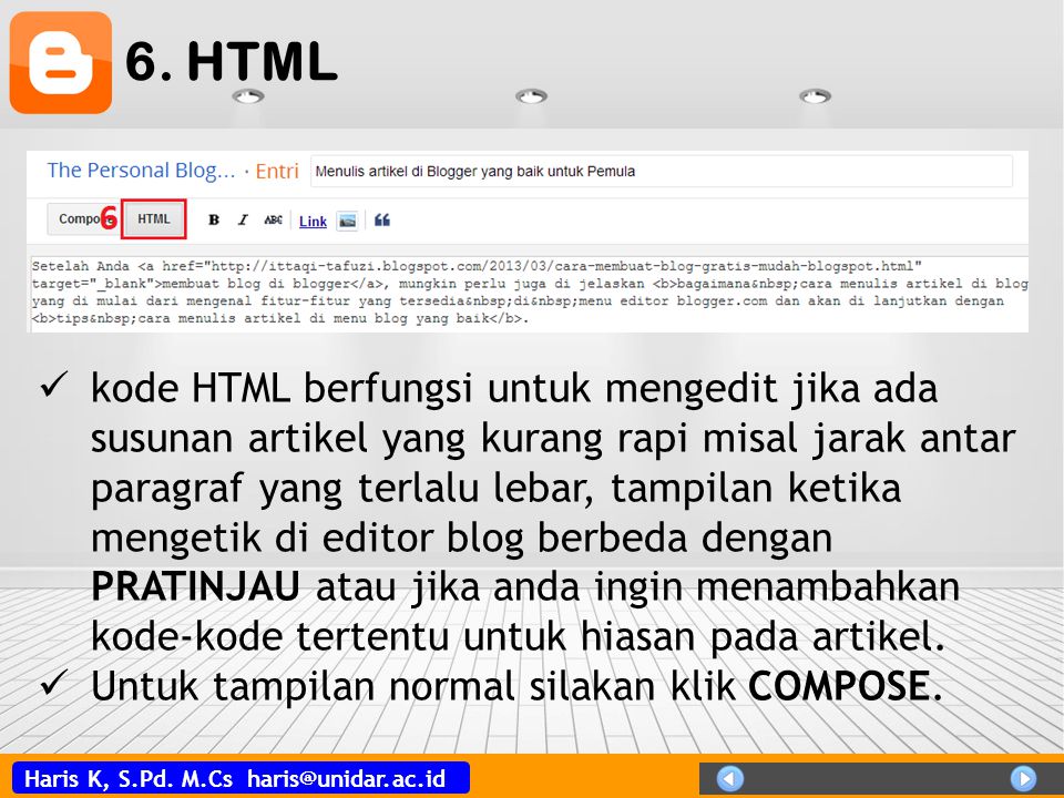 6. HTML