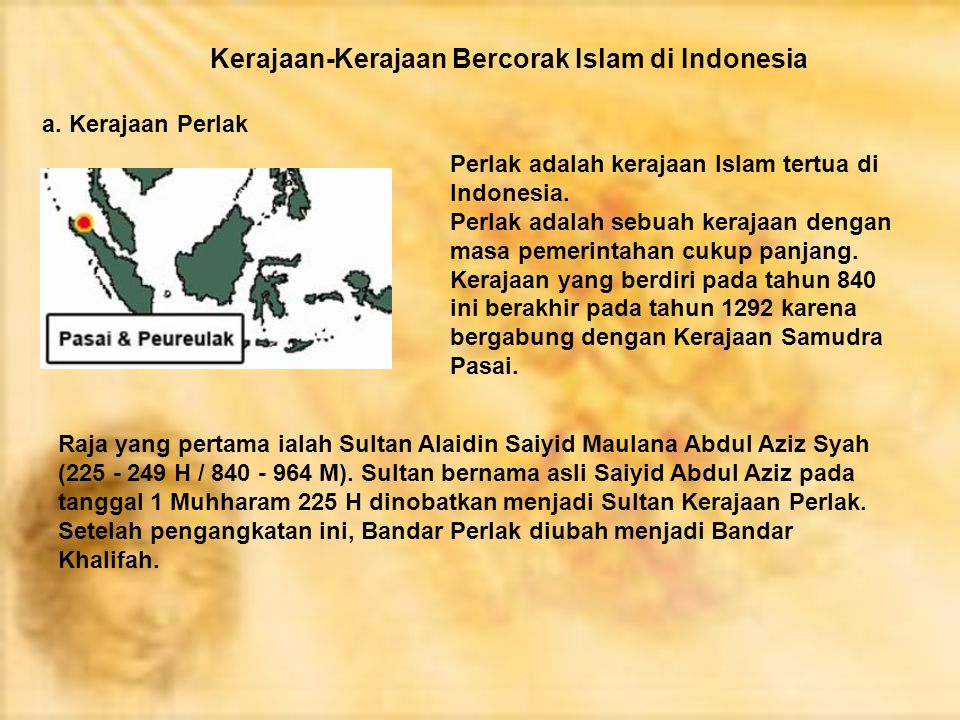 Kerajaan-Kerajaan Bercorak Islam di Indonesia