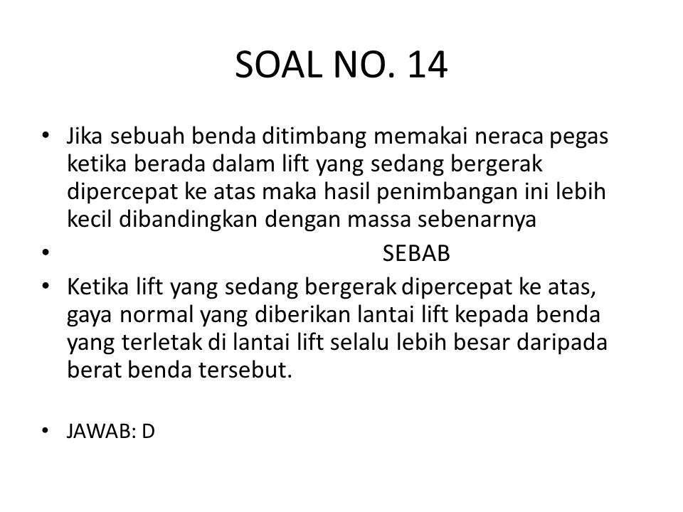 SOAL NO. 14