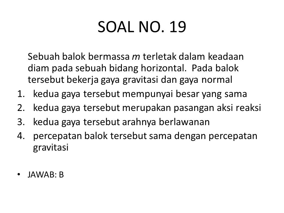 SOAL NO. 19