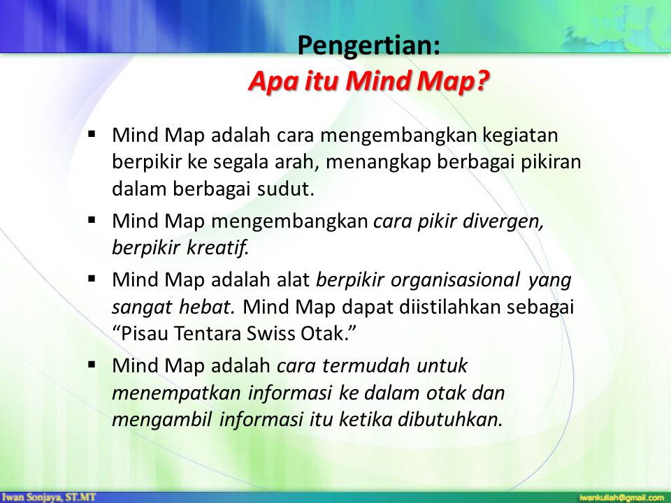 Pengertian: Apa itu Mind Map