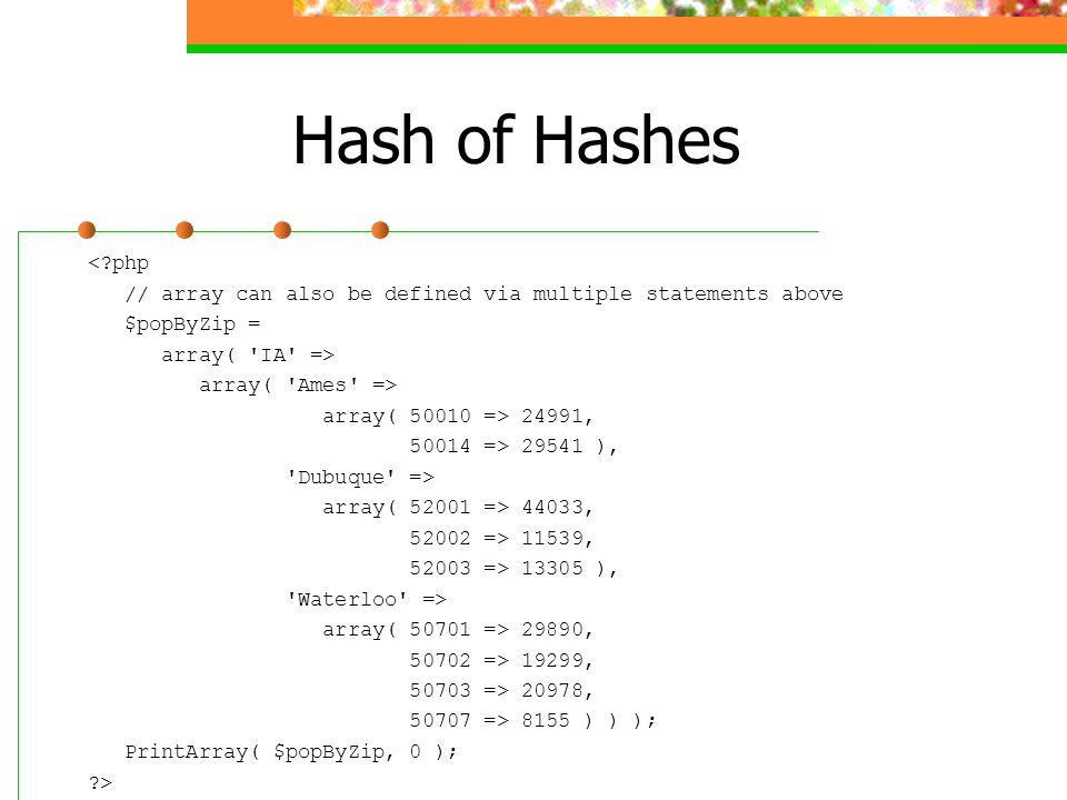 Hash of Hashes