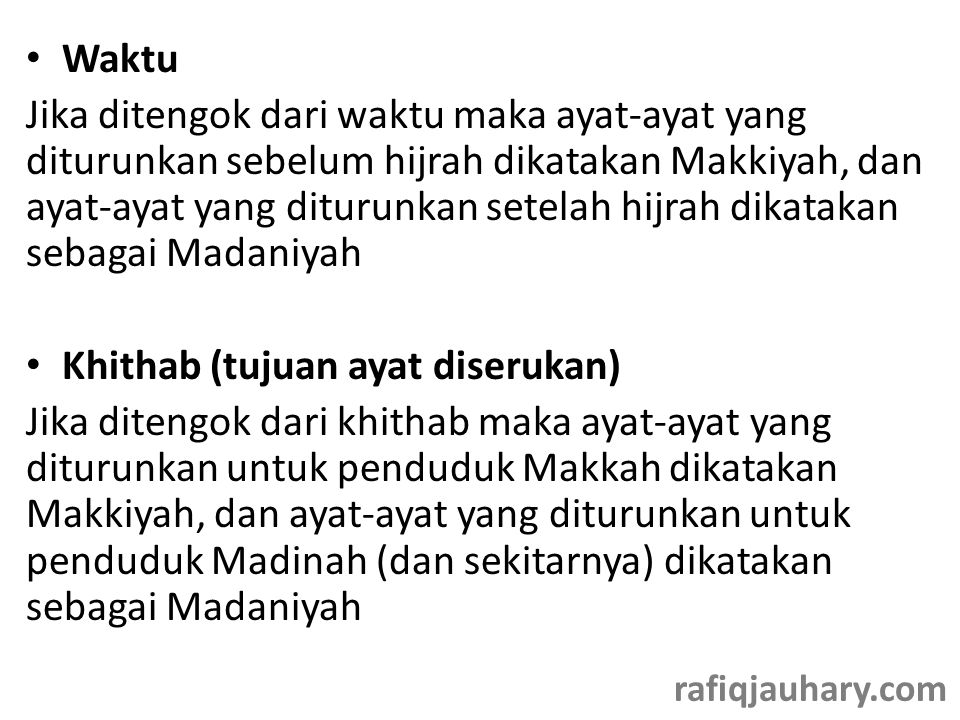 Ulumul Quran Makkiyah Dan Madaniyah Ppt Download