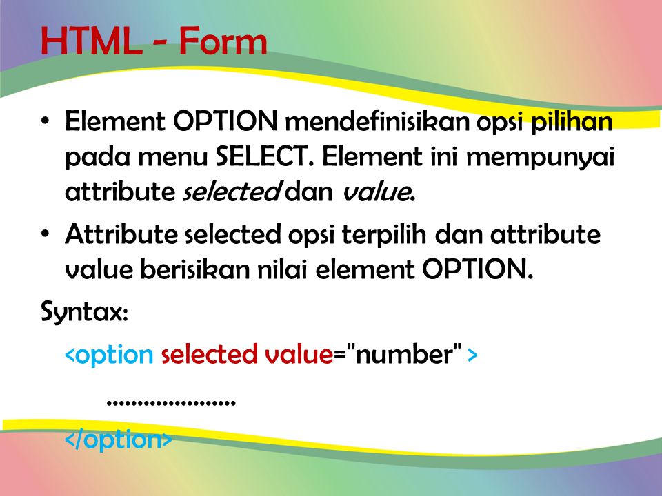 Attribute selectors. Html form elements.