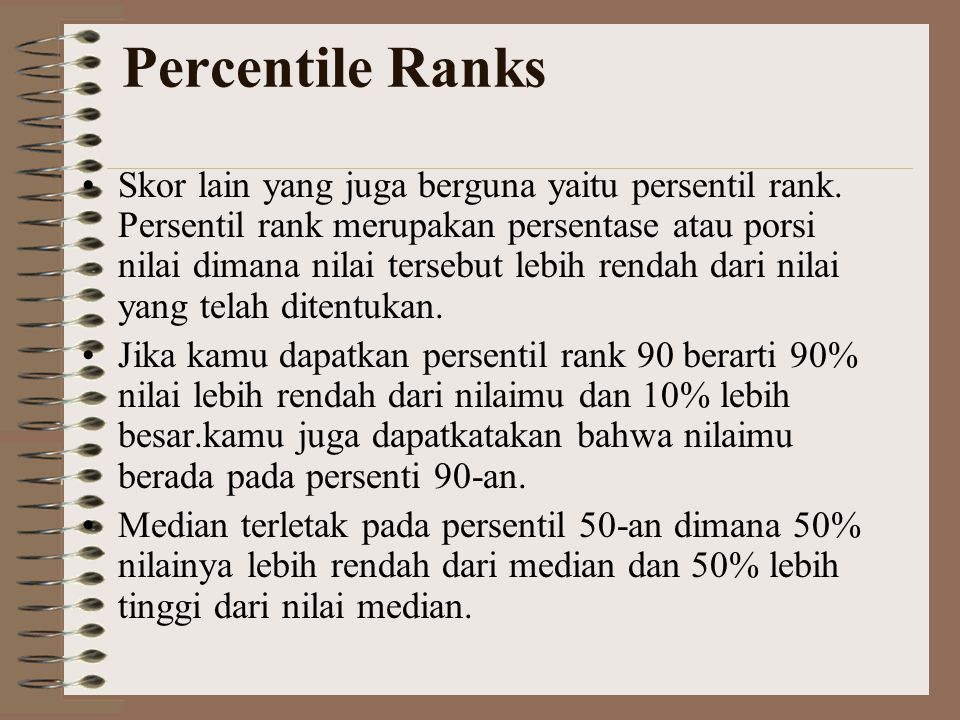 Percentile Ranks