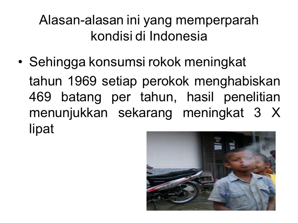 Alasan-alasan ini yang memperparah kondisi di Indonesia