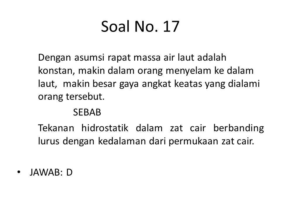 Soal No. 17