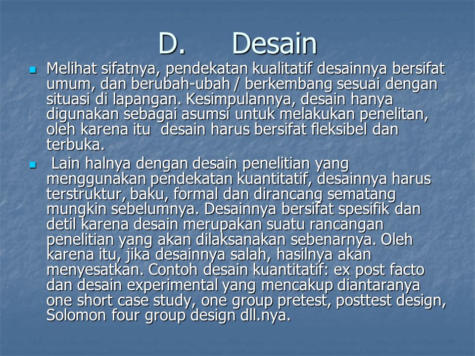 D. Desain