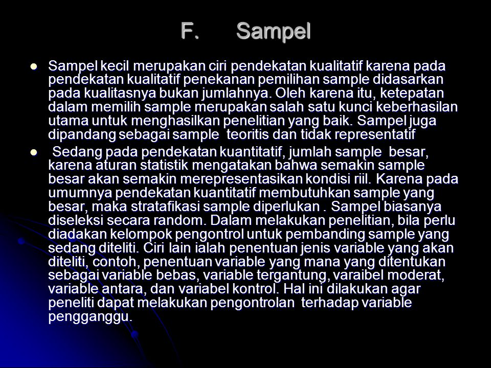 F. Sampel