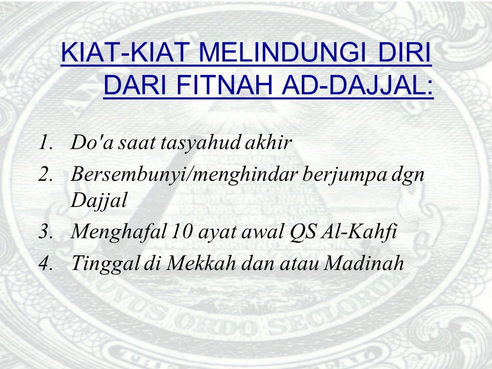 Puncak Fitnah Ad Dajjal Ppt Download