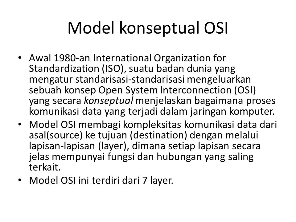 Model konseptual OSI