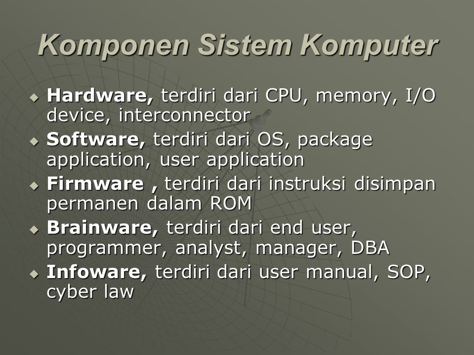 Komponen Sistem Komputer