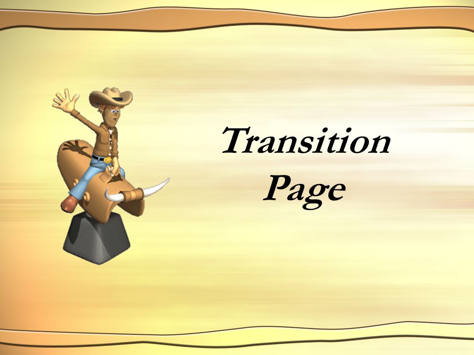 Transition Page