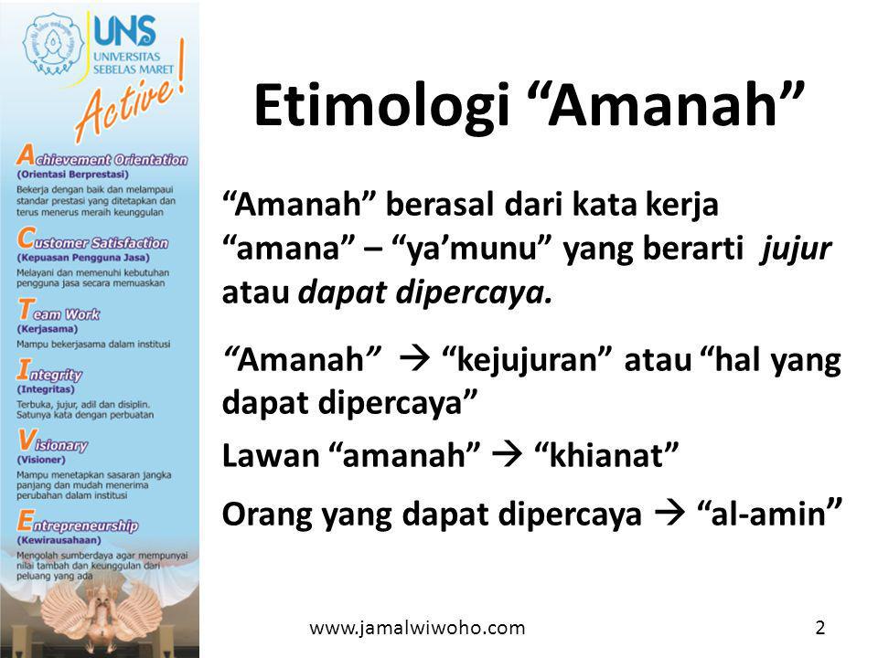 Etimologi+Amanah