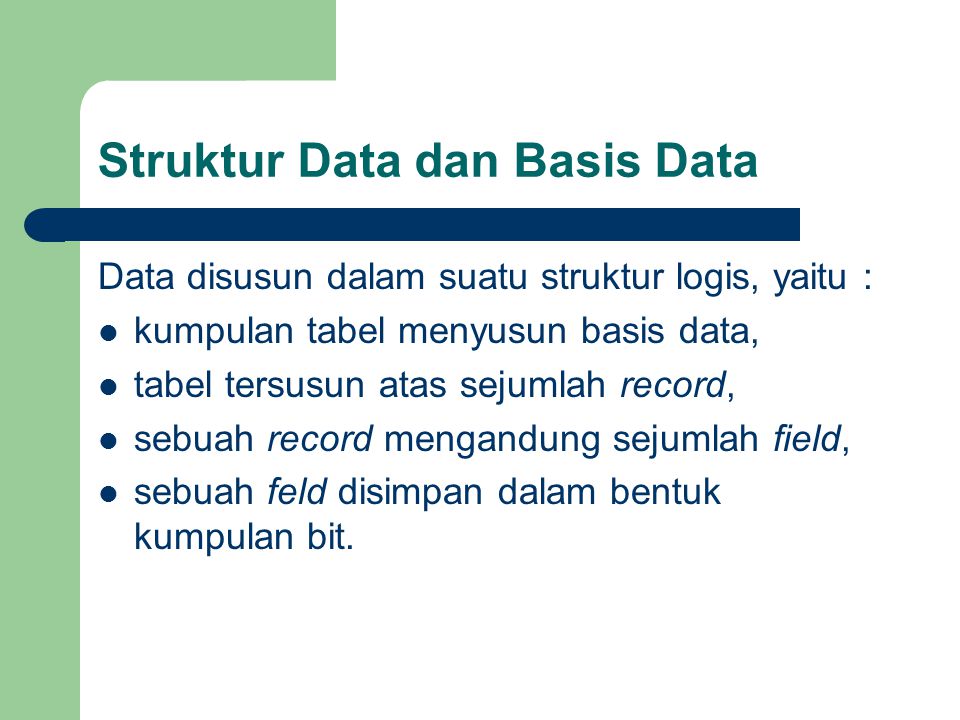 Struktur Data dan Basis Data