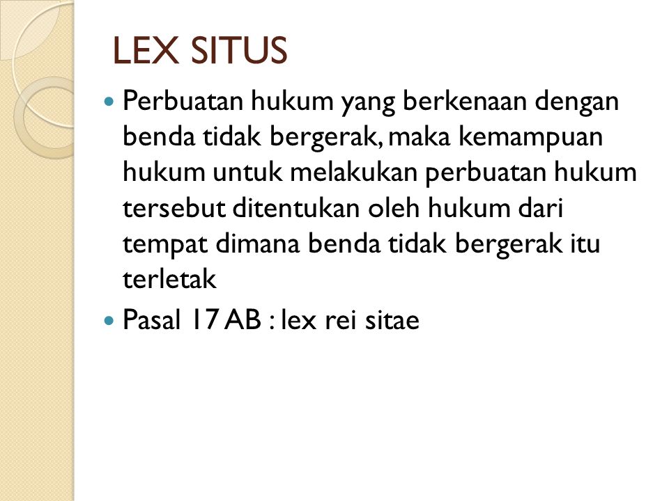 LEX SITUS