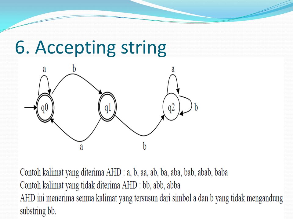 6. Accepting string