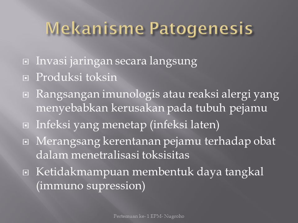 Mekanisme Patogenesis