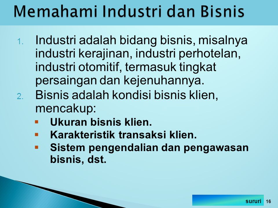 Memahami Industri dan Bisnis