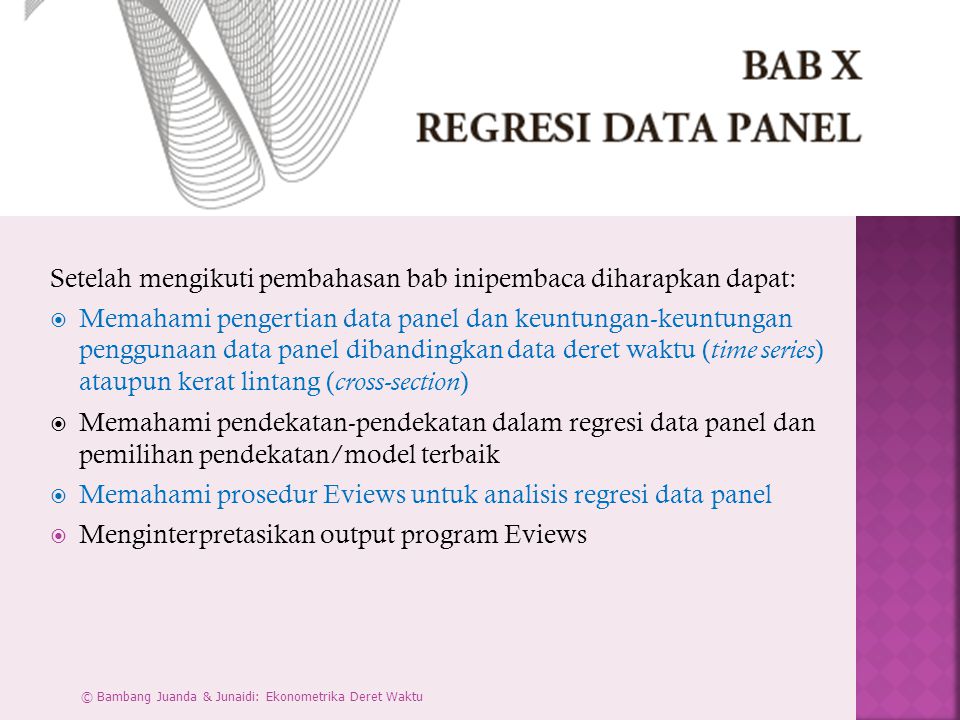 Analisis Regresi Data Panel Dengan Spss