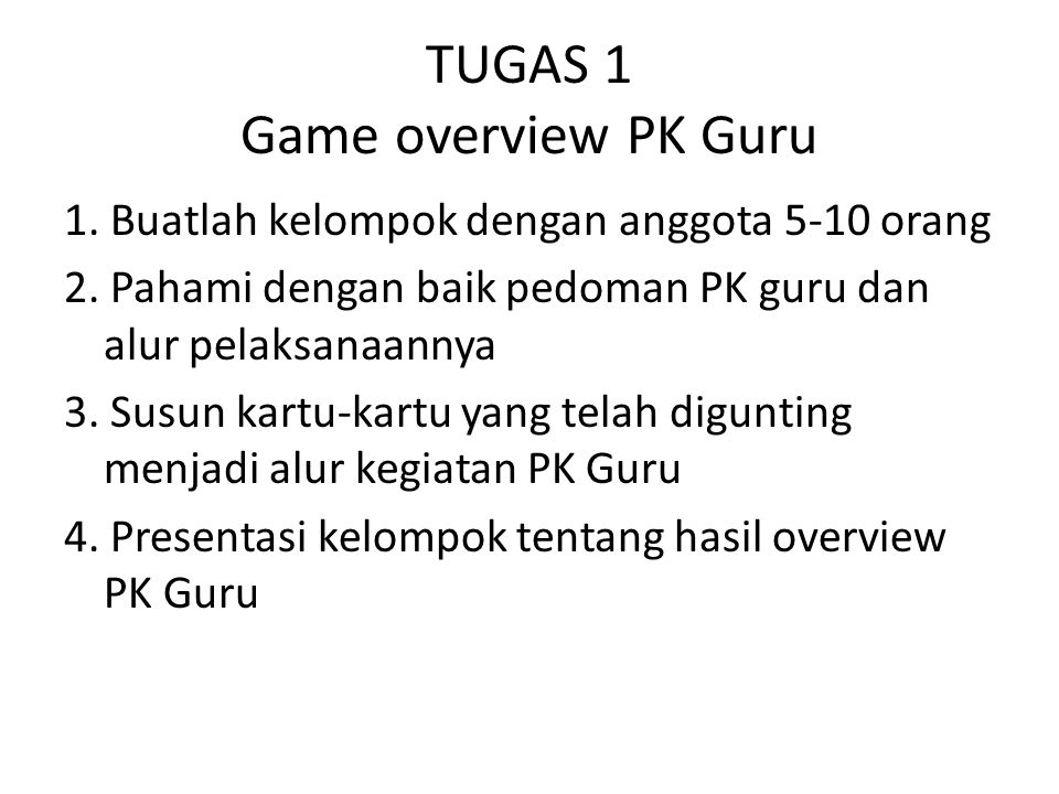 TUGAS 1 Game overview PK Guru