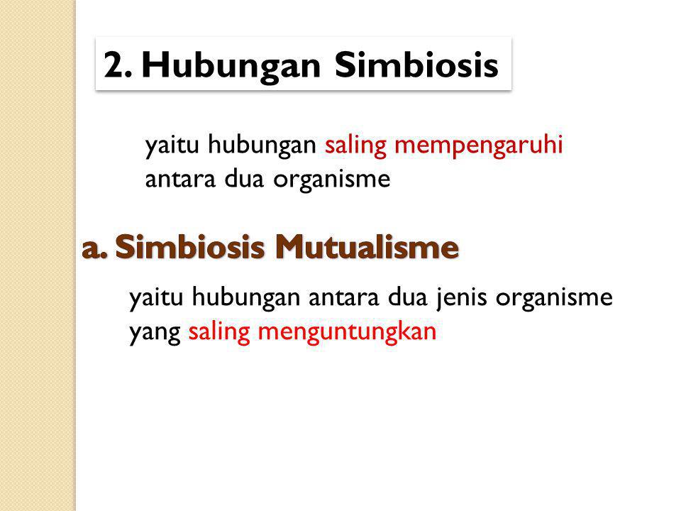 2. Hubungan Simbiosis a. Simbiosis Mutualisme