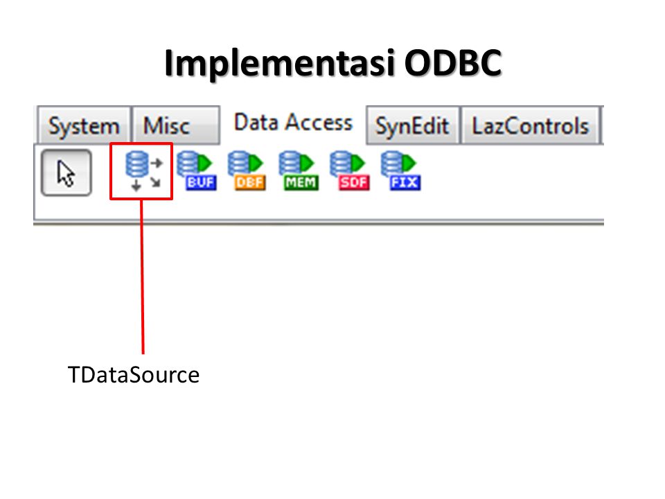 Implementasi ODBC TDataSource