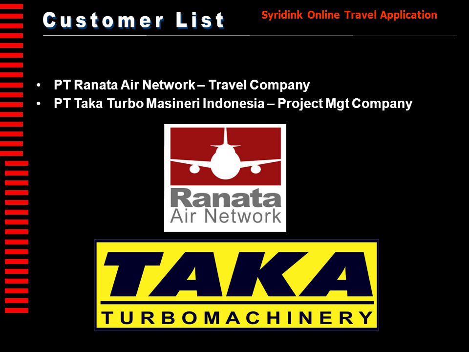 Customer List PT Ranata Air Network – Travel Company