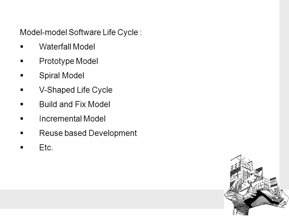 Model-model Software Life Cycle :