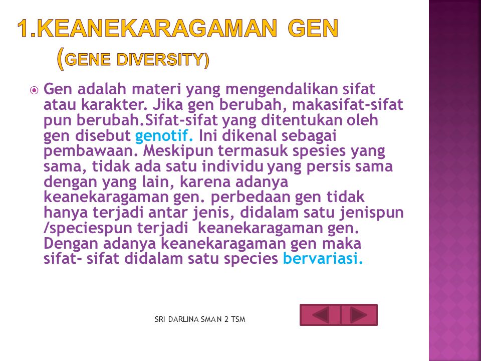 1.Keanekaragaman gen (Gene Diversity)