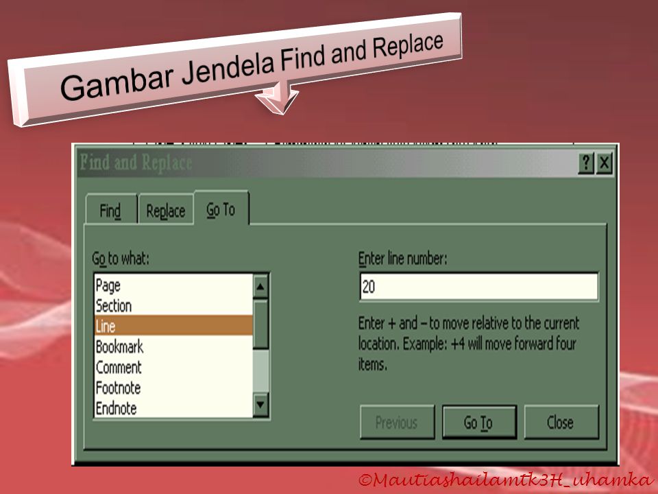 Gambar Jendela Find and Replace