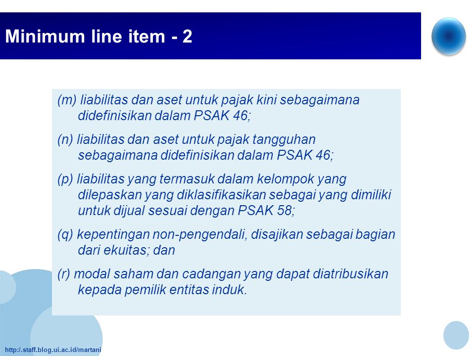 Minimum line item - 2