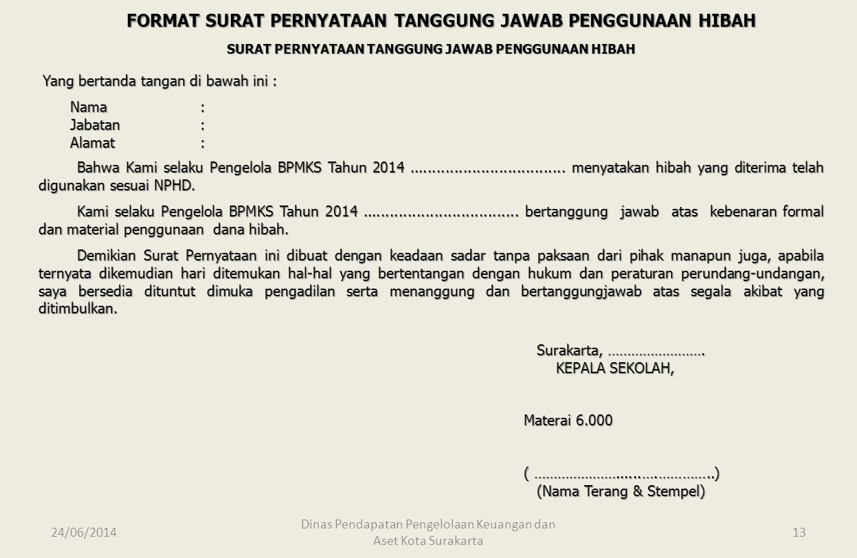 FORMAT+SURAT+PERNYATAAN+TANGGUNG+JAWAB+PENGGUNAAN+HIBAH