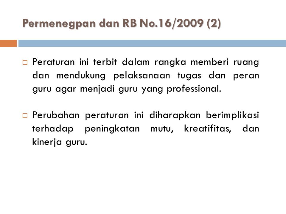 Permenegpan dan RB No.16/2009 (2)