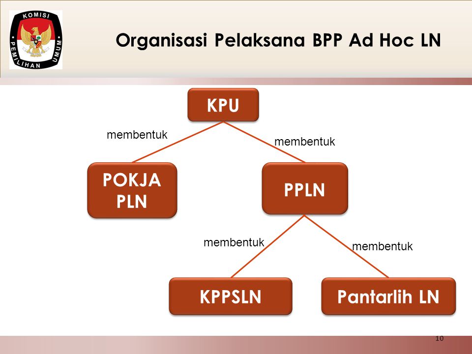 Organisasi Pelaksana BPP Ad Hoc LN