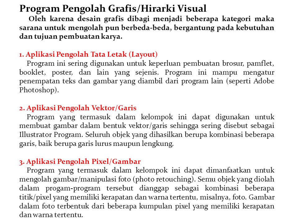 Program Pengolah Grafis/Hirarki Visual