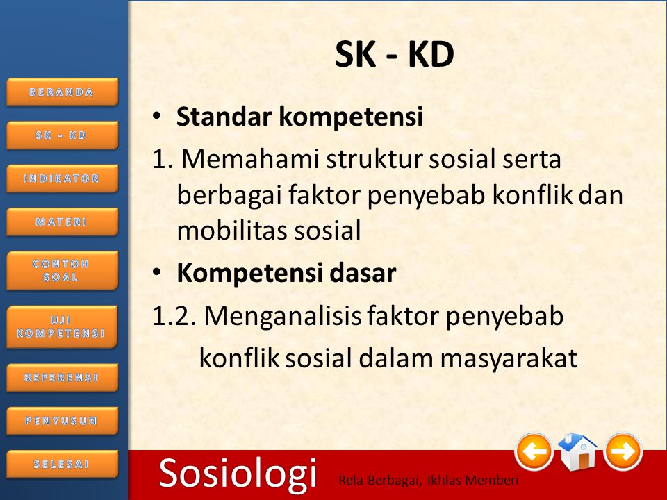 SK - KD Standar kompetensi