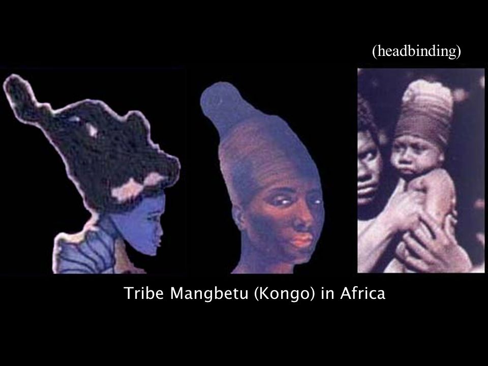 Tribe Mangbetu (Kongo) in Africa