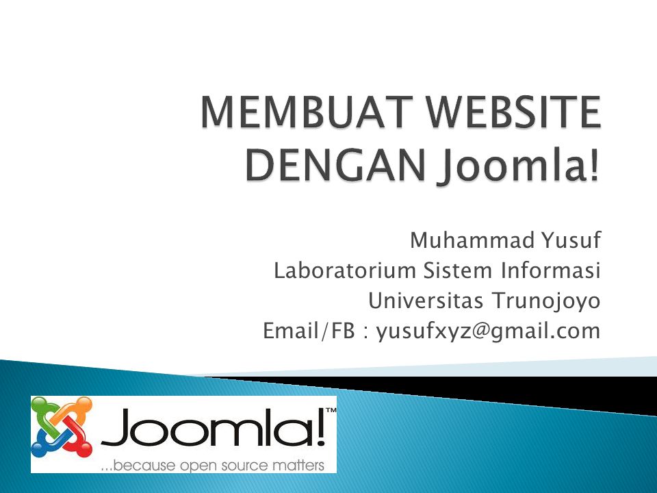 MEMBUAT WEBSITE DENGAN Joomla!