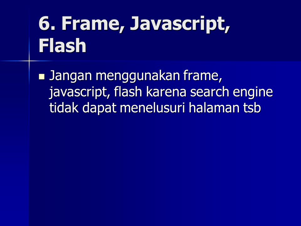 6. Frame, Javascript, Flash