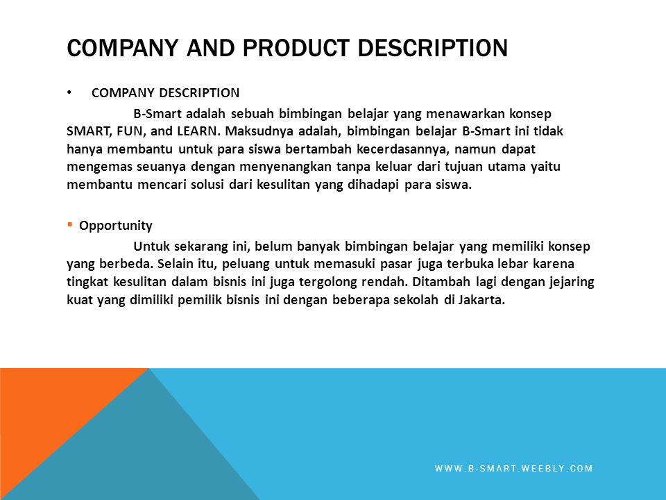 Contoh Company Profile Bimbingan Belajar - Simak Gambar 